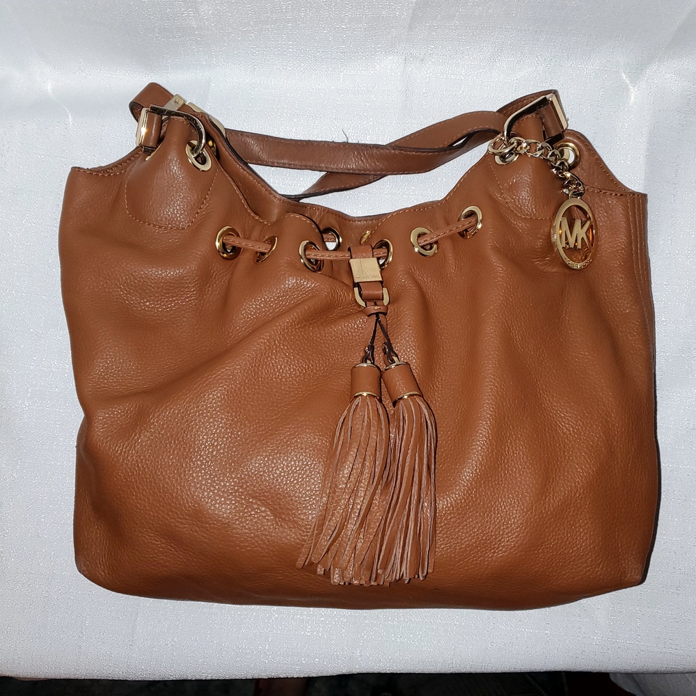 Michael Kors Brown Leather Shoulder Bag